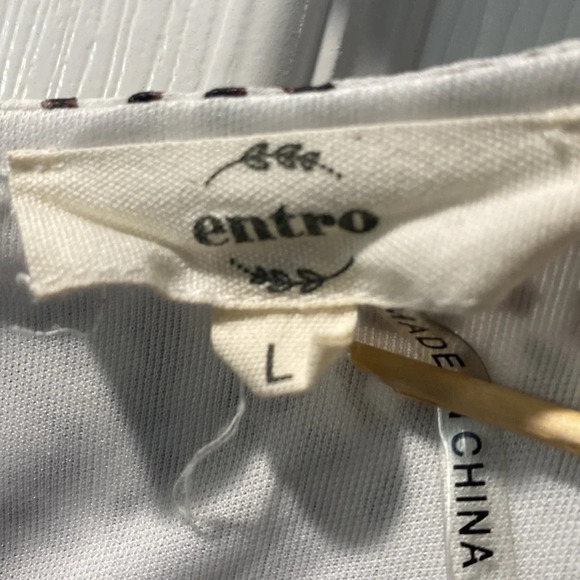 Entro Babydoll Dress with Flutter Sleeves and Cheetah Pattern - Size Large - Picture 4 of 6